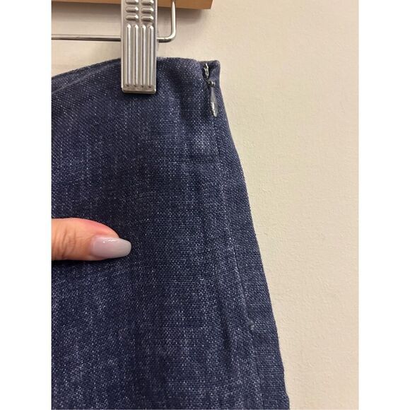 Theory Terena B Wide-Leg Linen Pants size 0 minimalist natural fiber nautical - Picture 5 of 10